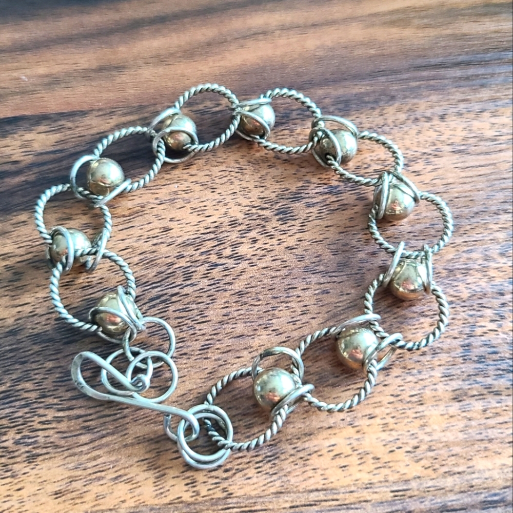 925 Vintage Sterling Link Bracelet